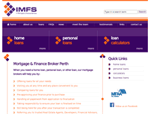 Tablet Screenshot of imfs.com.au